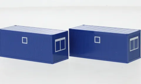 - Baucontainer, blau, 1:87, Herpa
