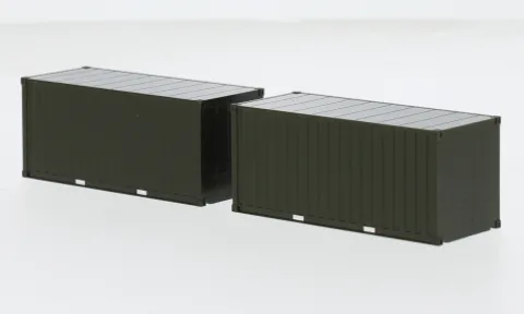 - Containerset 2x20ft, 1:87, Herpa Military