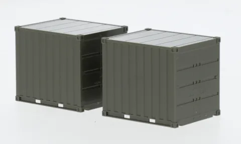 - Containerset 2x10ft, Heer (A), 1:87, Herpa Military