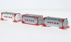 - 3er-Set: Tankcontainer, Hoyer, 1:87, Herpa