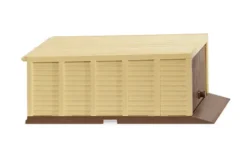 - Selbstbau-Garage (3S), beige/braun, 1967, 1:87, Wiking
