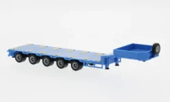 - Semitieflade-Auflieger 5-achs, blau, 1:87, Herpa