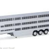- Viehtransporterauflieger 3achs, silber/schwarz, 1:87, Herpa