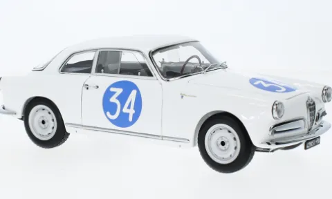 Alfa Romeo Giulietta Sprint Veloce, Targa Florio, 1960, #34, Emanuele/Aldebaran, 1:18, Kyosho