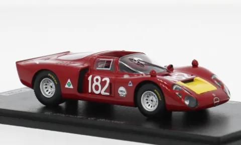 Alfa Romeo T33/2, Targa Florio, 1968, #182, G.Baghetti/G.Biscaldi, 1:43, Spark