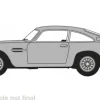 Aston Martin DB5, silber, 1:76, Oxford