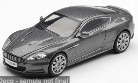 Aston Martin DBS with English Blister Packaging, dunkelgrau, 2006, James Bond 007 – Casino Royale, 1:64, Mini GT