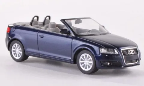 Audi A3 Cabriolet (8P), dunkelblau, 2008, 1:87, I-Herpa