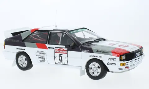 Audi quattro A2, Rallye WM, Rallye San Remo, 1983, #5, H.Mikkola/A.Hertz, 1:18, Sun Star