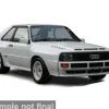 Audi Sport quattro, weiss, 1985, 1:24, Bburago