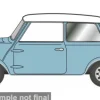 Austin Mini, hellblau/weiss, 1:76, Oxford