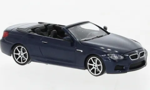 BMW M6 Cabriolet, blau, 2015, 1:87, Minichamps