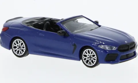 BMW M8 Competiton Cabriolet (G14), blau, 2019, 1:87, Minichamps