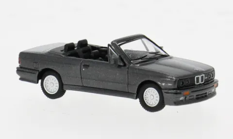 BMW M3 (E30) Cabriolet, dunkelgrau, 1988, 1:87, Minichamps