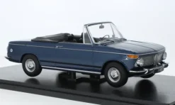 BMW 2002 Cabriolet, dunkelblau, 1968, 1:18, KK Scale