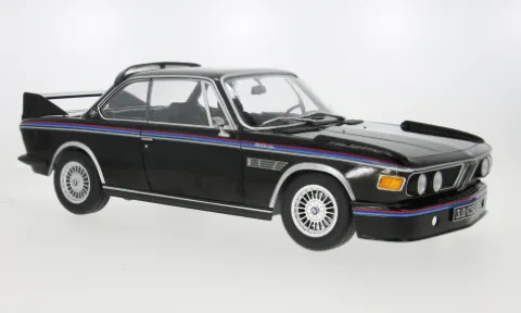 BMW 3.0 CSL (E9), schwarz/Dekor, 1973, 1:12, KK Scale