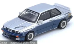 BMW E30 M3, silber/blau, 1:64, INNO64