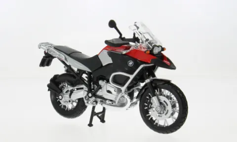 BMW R 1200 GS, dunkelrot/schwarz, 2018, 1:12, Maisto
