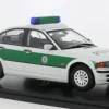 BMW 3-Series E46, weiss/grün, 1999, Polizei (D), 1:18, KK Scale