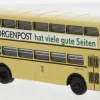 Büssing D2U Doppeldecker, 1960, BVG - Berliner Morgenpost, 1:87, Brekina