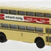 Büssing D2U Doppeldecker, 1960, BVG - braune Brause, 1:87, Brekina