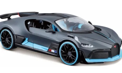 Bugatti Divo, grau/hellblau, 1:24, Maisto