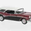 Buick Century Caballero, rot/schwarz, 1957, 1:87, Brekina