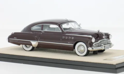 Buick Roadmaster Sedanette, dunkelrot, 1949, 1:43, Stamp Models