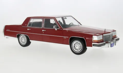 Cadillac Fleetwood Brougham, dunkelrot, 1982, 1:18, MCG
