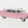 Cadillac Fleetwood, pink/weiss, 1955, 1:87, Brekina