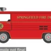 Chevrolet Corvair 95 Corvan, 1961, Springfield Fire Dept., 1:87, Oxford