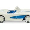 Chevrolet Corvette (C1) Convertible, weiss/blau, 1953, 1:87, Wiking