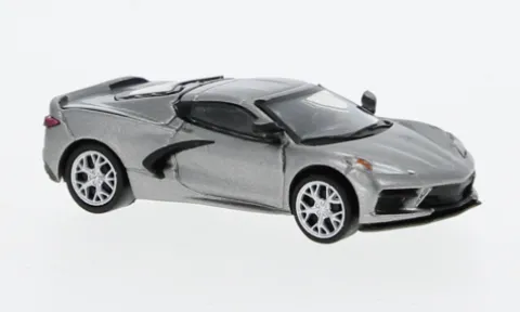 Chevrolet Corvette (C8) Stingray, grau, 2020, 1:87, PCX87
