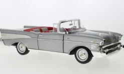 Chevrolet Bel Air Convertible, grau, 1957, 1:18, Auto World