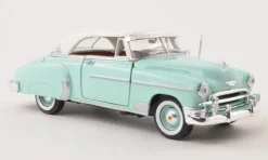 Chevrolet Bel Air Hardtop, helltürkis/weiss, 1950, 1:24, Motormax