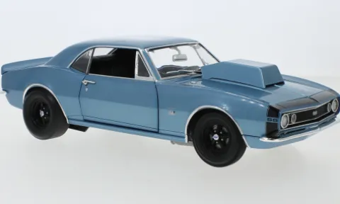 Chevrolet Camaro SS Drag, hellblau/schwarz, 1967, 1:18, ACME