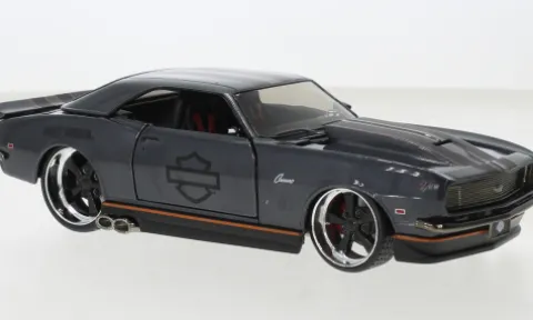 Chevrolet Camaro Z28, dunkelgrau, 1968, Harley-Davidson, 1:24, Maisto