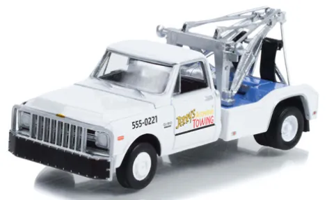 Chevrolet C-30 Dually Wrecker, weiss, 1969, Fall Guy Stuntman Association, 1:64, Greenlight