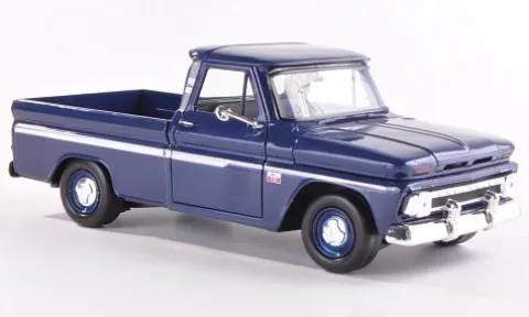 Chevrolet C10 Fleetside Pick Up, dunkelblau, 1966, 1:24, Motormax