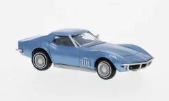 Chevrolet Corvette C3, blau, 1967, 1:87, Brekina
