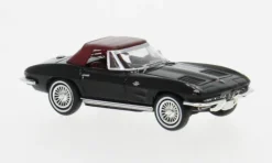 Chevrolet Corvette C2 Cabrio, schwarz, 1962, 1:87, Brekina
