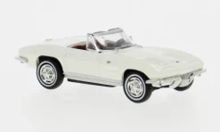 Chevrolet Corvette C2 Cabrio, weiss, 1962, 1:87, Brekina