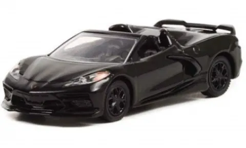 Chevrolet Corvette C8 Stingray, schwarz, 2021, 1:64, Greenlight