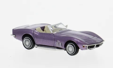 Chevrolet Corvette C3, violett, 1967, 1:87, Brekina