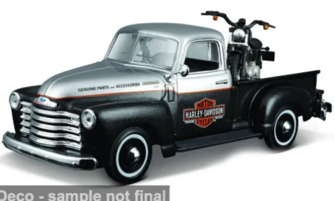 Chevrolet 3100, schwarz/silber, 1950, 1:24, Maisto