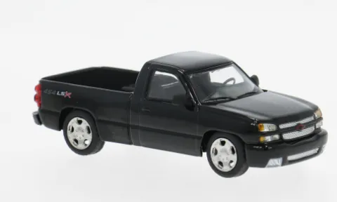 Chevrolet Silverado Single Cab, schwarz, 2006, 1:64, Para64