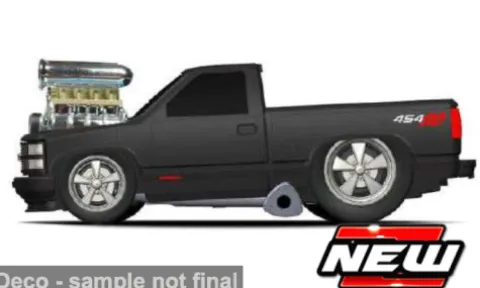 Chevrolet 454 SS Pick-Up, schwarz, 1993, 1:64, Maisto