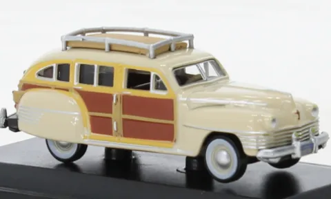 Chrysler Town & Country, beige/Holzoptik, 1942, 1:87, Oxford