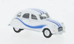 Citroen 2CV, weiss/blau, 1:87, Schuco