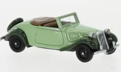 Citroen Traction Avant Cabriolet, hellgrün/dunkelgrün, 1936, 1:87, BoS-Models